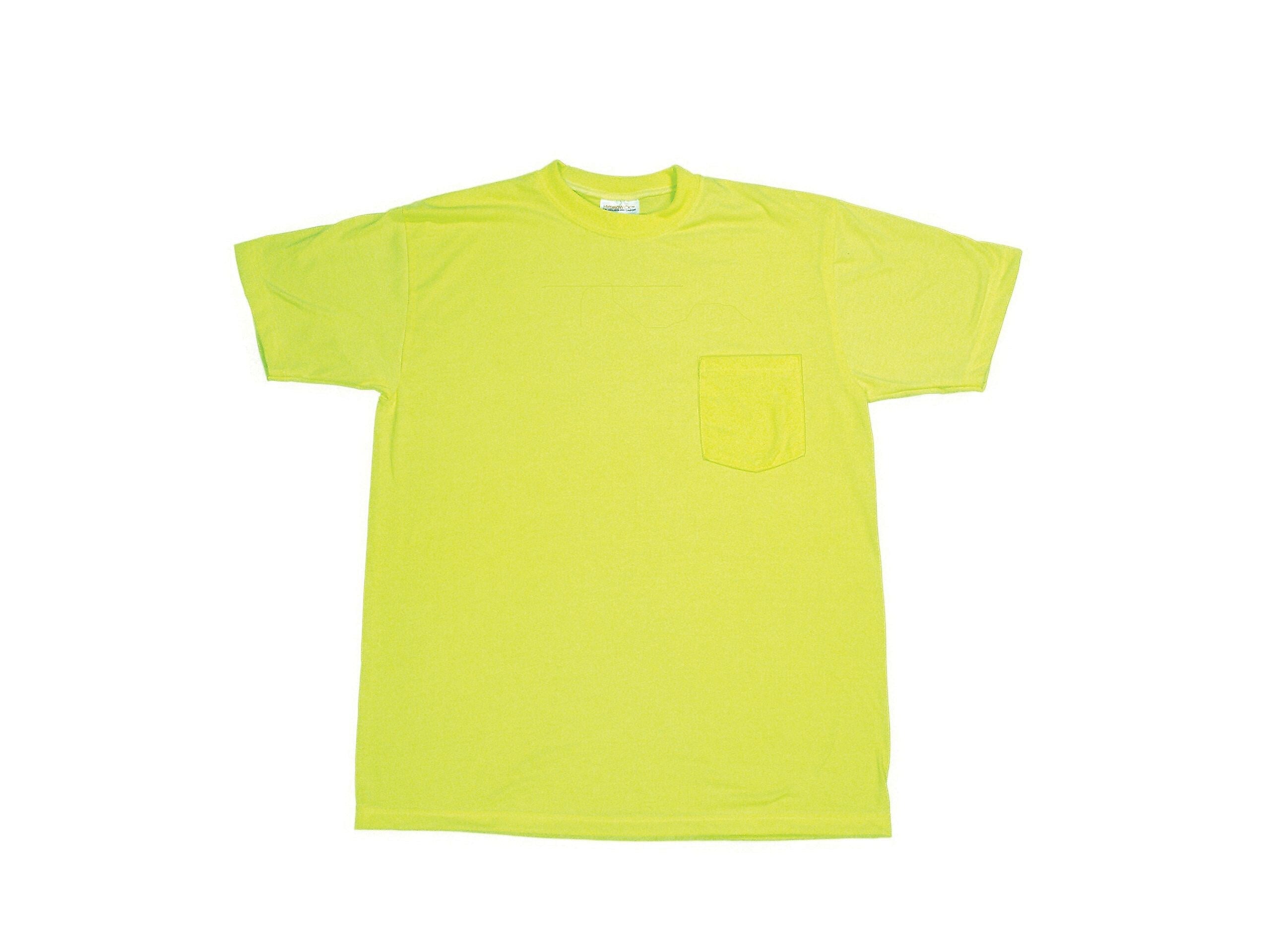 Mutual Industries High Visibility Short Sleeve T-Shirt, Lime, 3XL (16355-1-6)