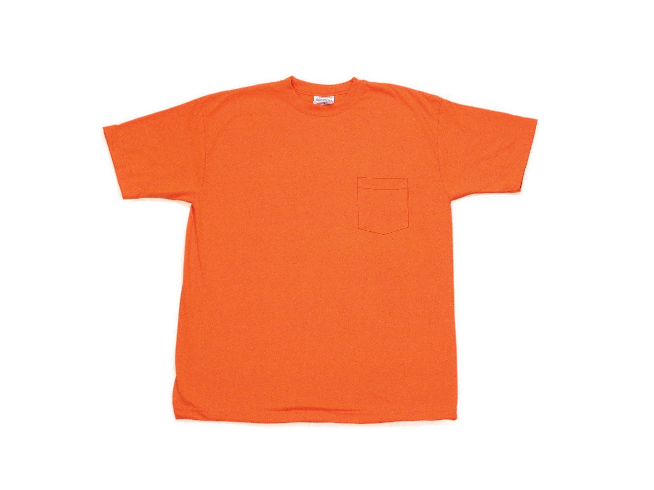 Mutual Industries High Visibility Short Sleeve T-Shirt, Orange, X-Large (16355-45-4)