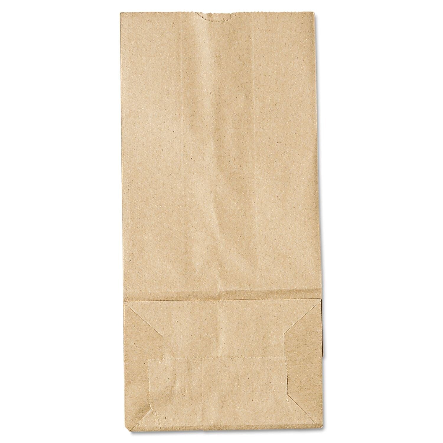 Lagasse Paper 10.9"H x 5.2"W x 3.4"D Food Bags, Brown, 500/Pack