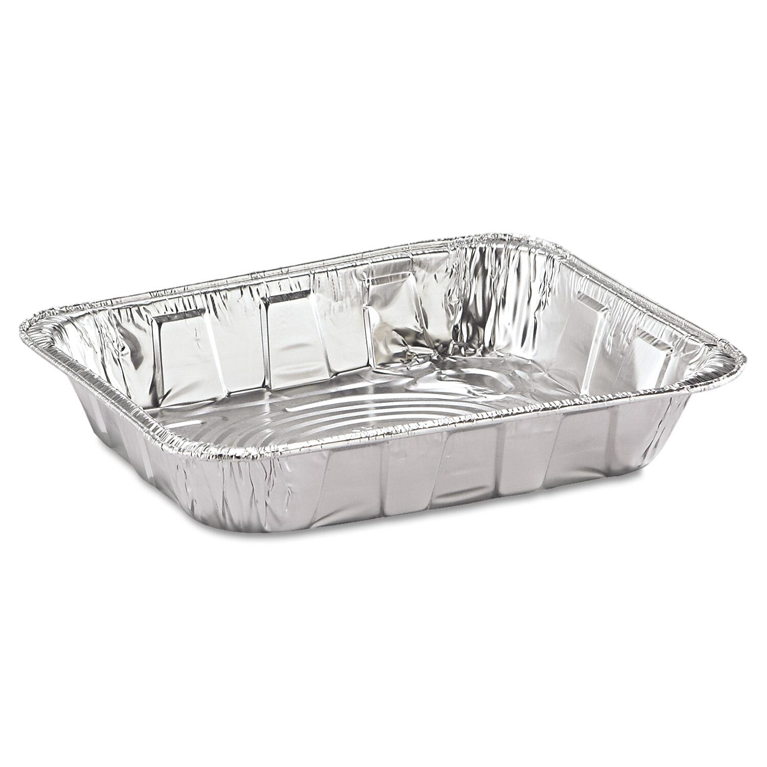 Pactiv Aluminum Steam Table Pan, Half-Size, 2.6" Deep, 100/Carton