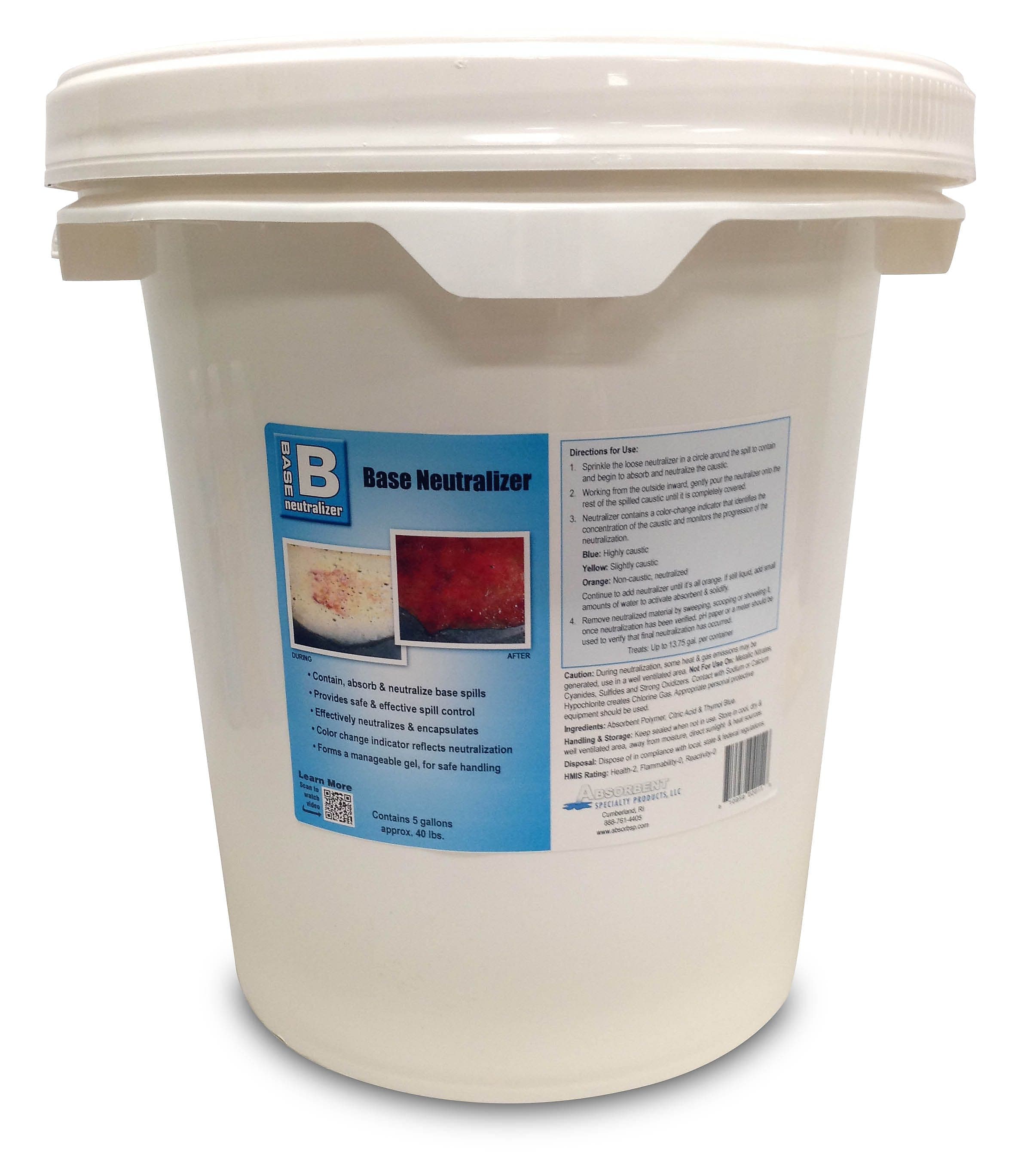 Base Neutralizer Powder, 5 Gallon Pail (BASEPAIL)