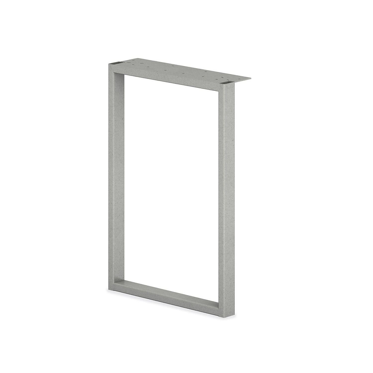 HON® Voi® Steel 14.3" O-Leg Support For Overhead Cabinet, Platinum Metallic