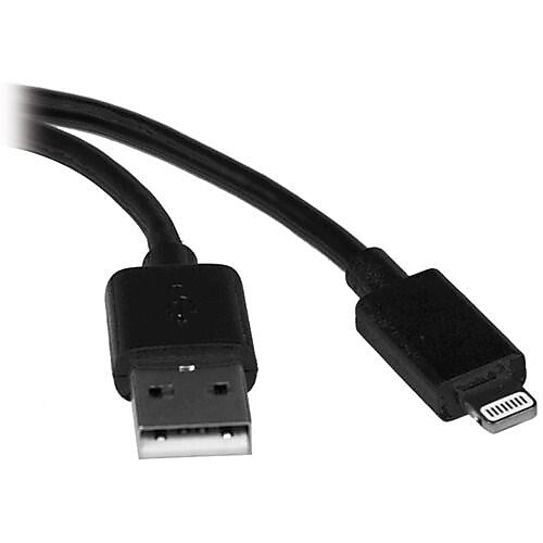 Tripp Lite Lightning USB Cable for All iPhones, Black (M100-003-BK)