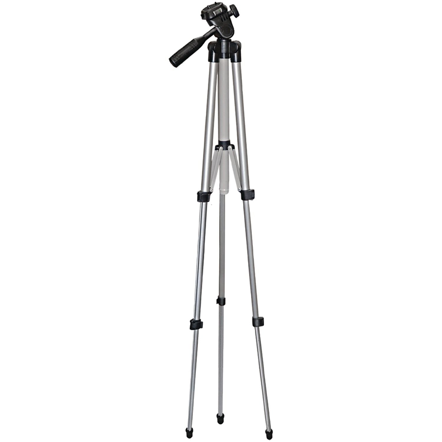 Vivitar VPT-1250 50" Professional Floor Standing Tripod, Silver/Black (VIV-VPT-1250)