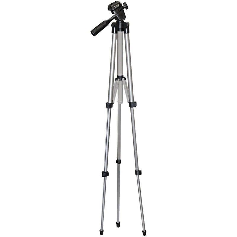 Vivitar VPT-1250 50" Professional Floor Standing Tripod, Silver/Black (VIV-VPT-1250)