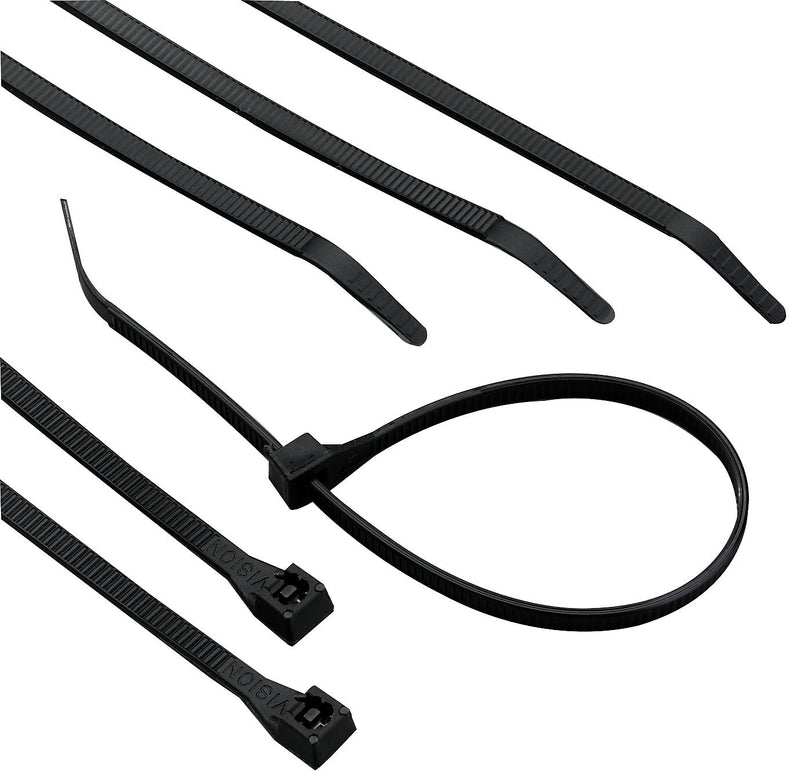 Gardner Bender 12" Heavy Duty Cable Ties, Black, 100/Carton (46-412UVB)
