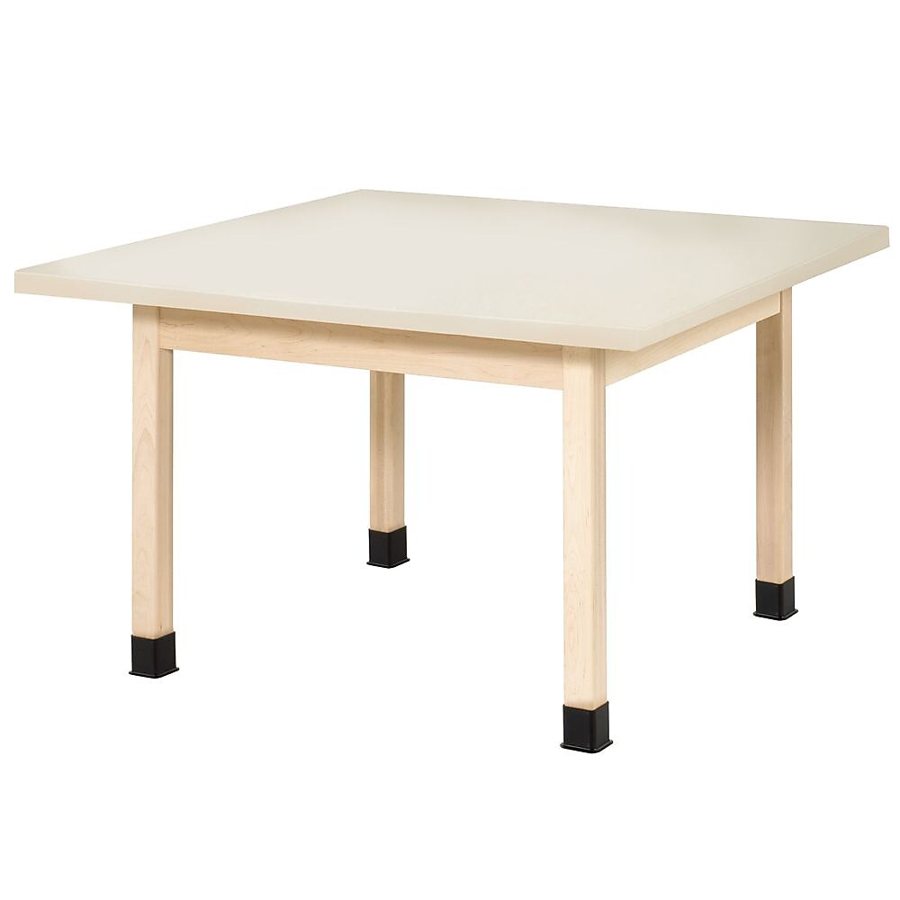 Diversified Woodcrafts Square Activity Table, 48" x 48", Almond (WX4P)