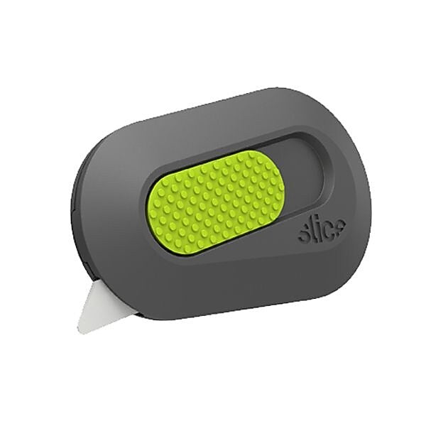 Slice Auto-Retractable Mini Cutter, Gray/Green, Single (10514)