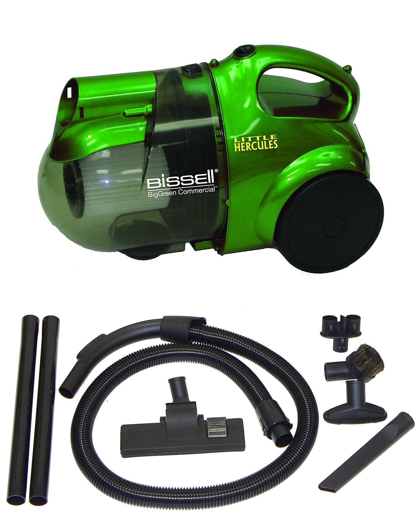 BISSELL Big Green Commercial Little Hercules Canister Vacuum, Bagless Multi Color (BGC2000)