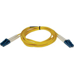 Tripp Lite 3.28' LC/LC Fiber Optic Duplex Singlemode Patch Cable, Yellow
