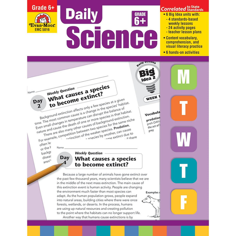 Evan-Moor Daily Science Teacher's Edition Book, Grade 6 (EMC5016)