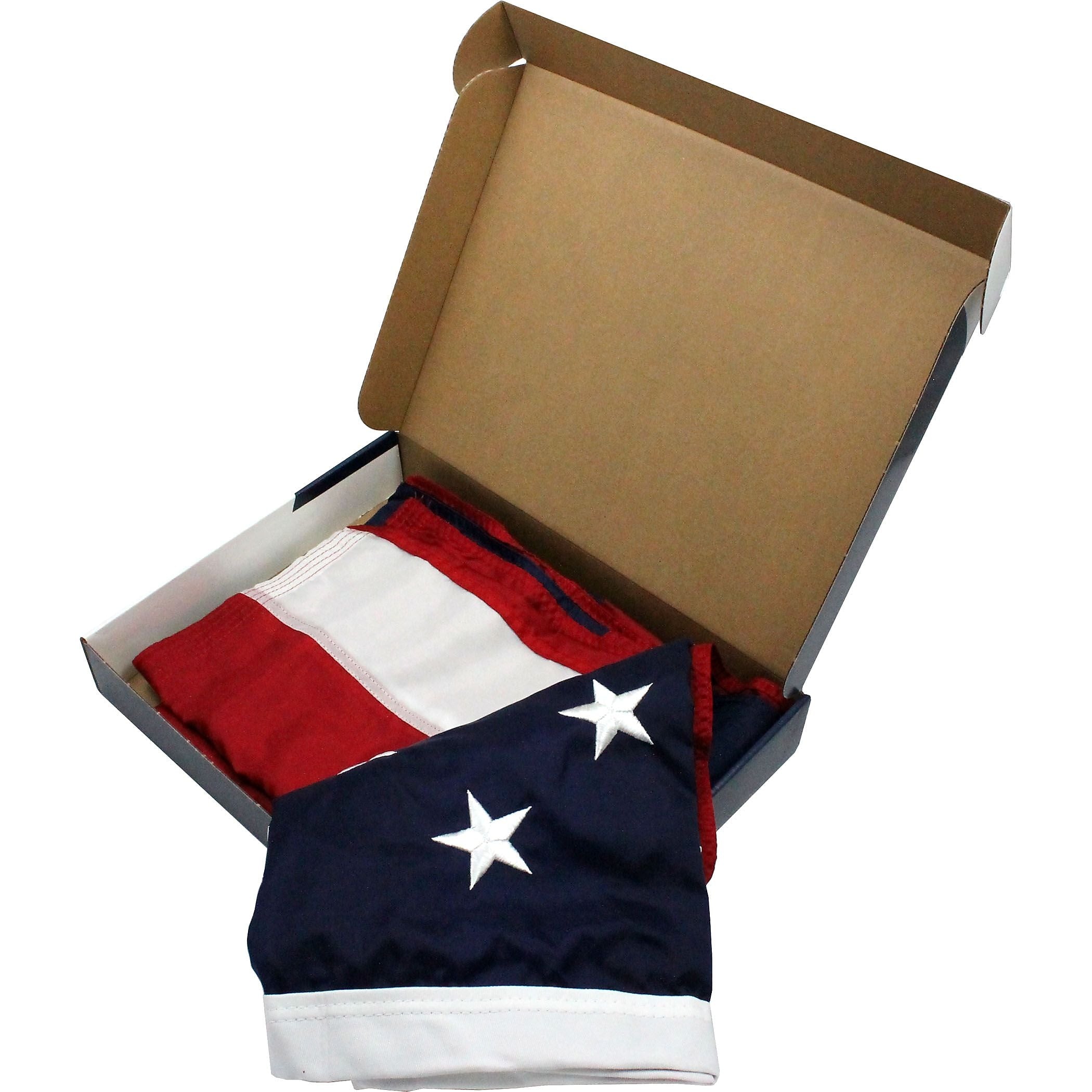 Flagzone Durawavez Nylon Outdoor U.S. Flag with Heading & Grommets, 4' x 6' (FZ-1002091)