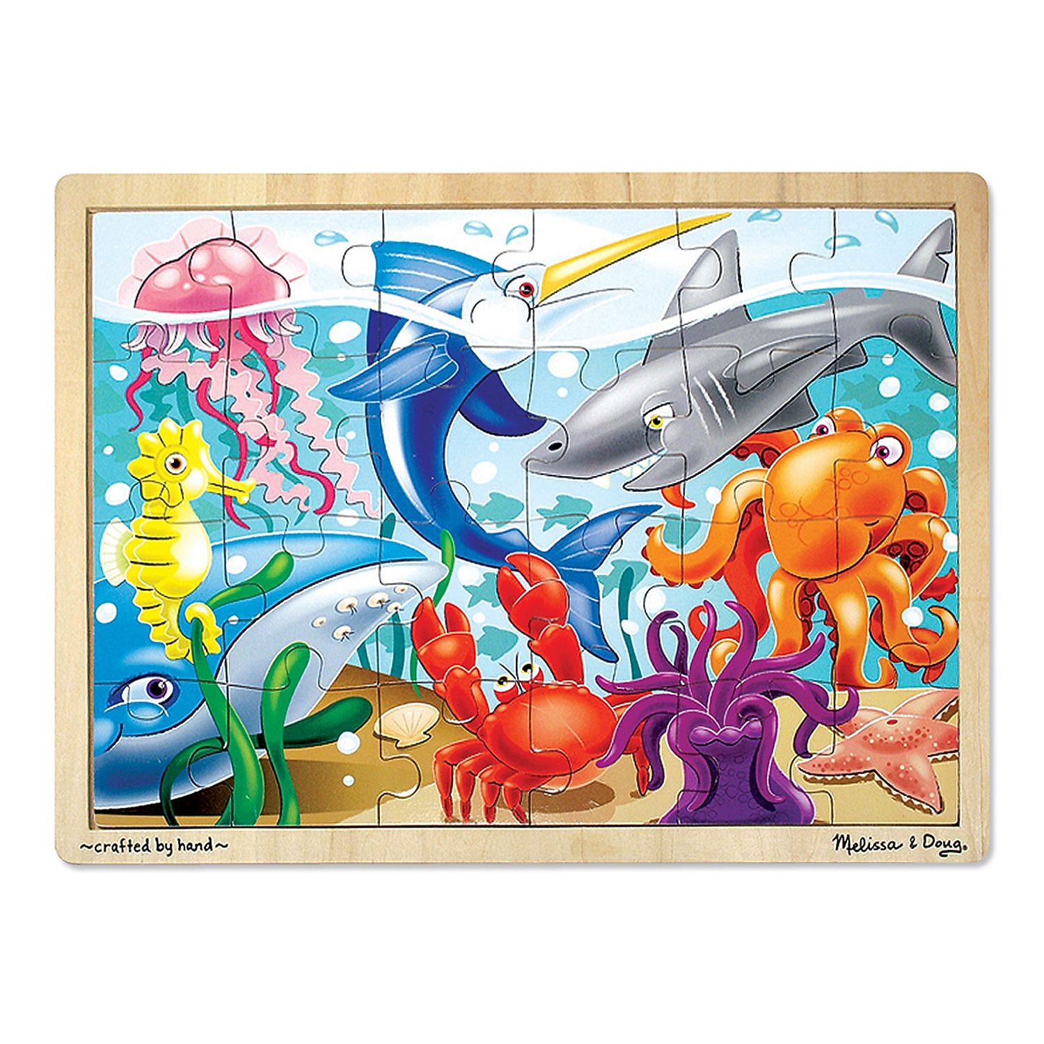 Melissa & Doug 24-Piece Under the Sea Jigsaw Puzzle (LCI2938)