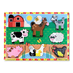 Melissa & Doug 8-Piece Farm Chunky Puzzles (LCI3723)