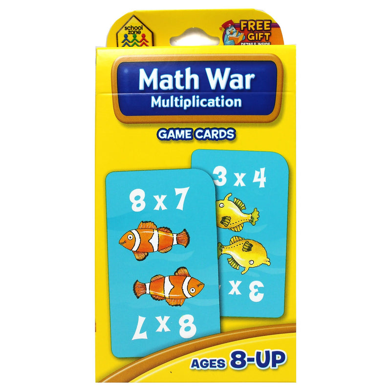 School Zone Publishing Math War: Multiplication Game Cards, Grades 2 - 7 (SZP05032)