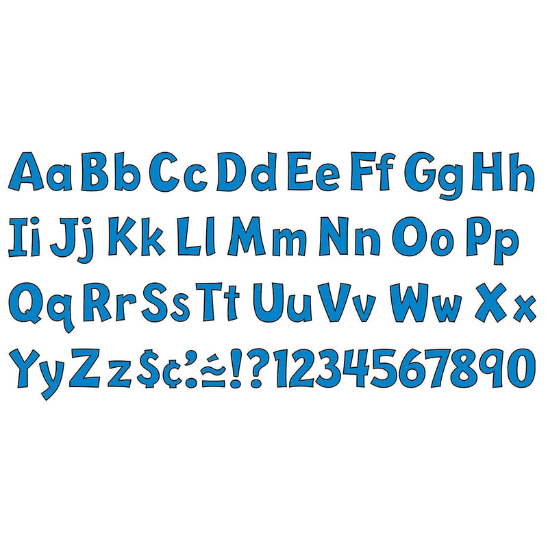 Trend Enterprises Pin-up Ready Letters, 4", Pre-Punched, Blue