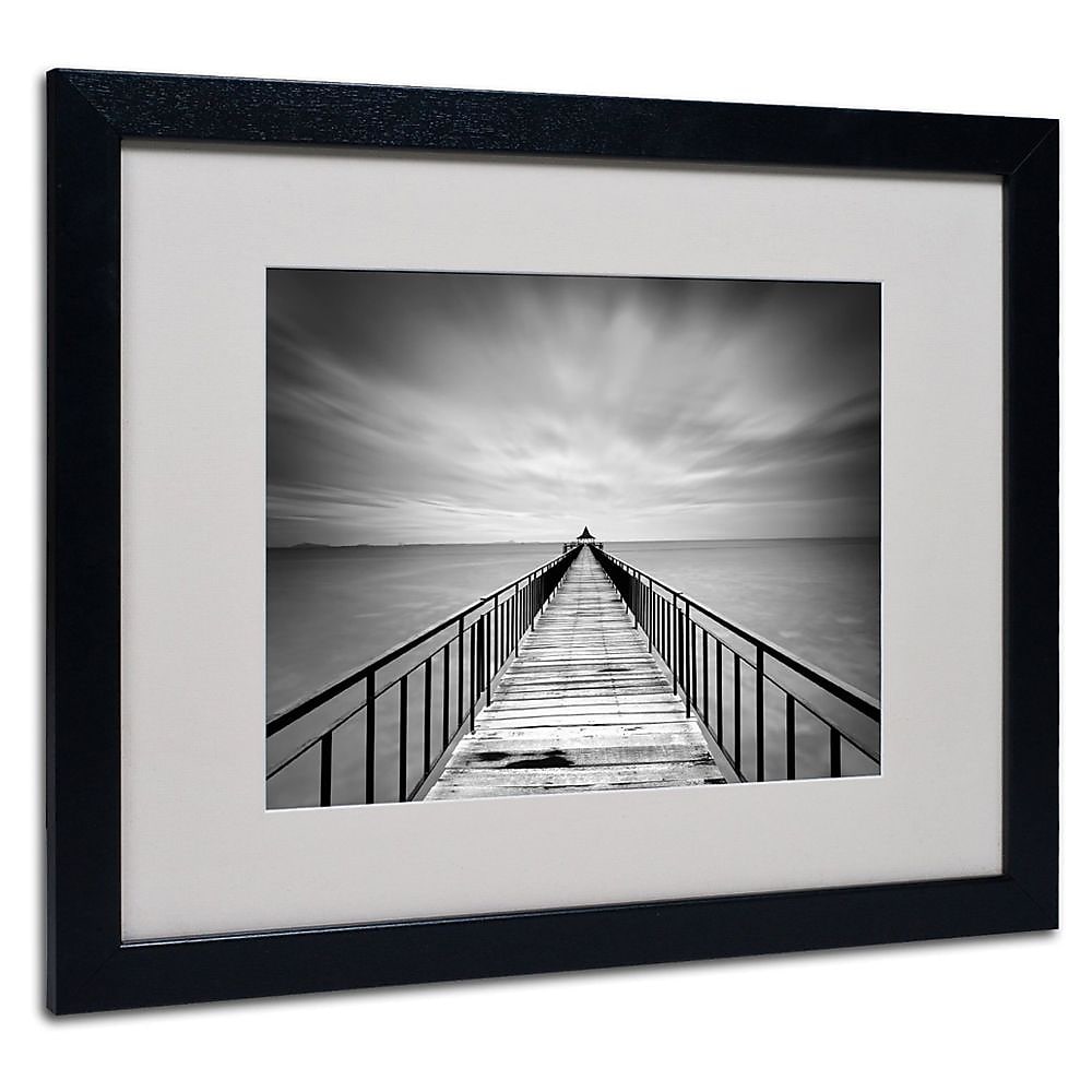 Trademark Fine Art 'Withstand' 16" x 20" Black Frame Art