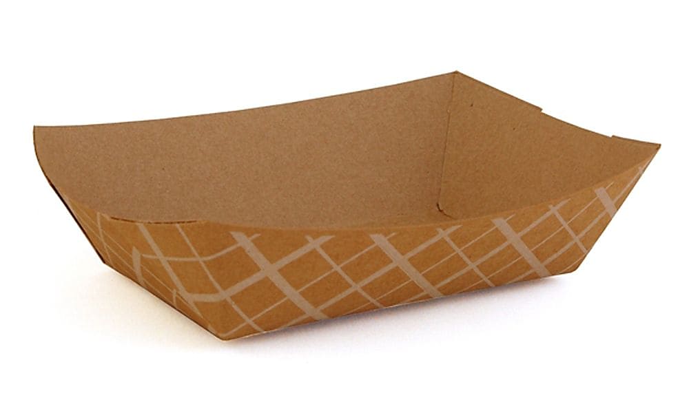 Southern Champion 6" x 4" x 1.5" Kraft Paperboard Food Tray, Brown, 1000/Pack (SCH 0517)