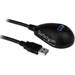 StarTech 5' Desktop SuperSpeed USB 3.0 Extension Cable, Black