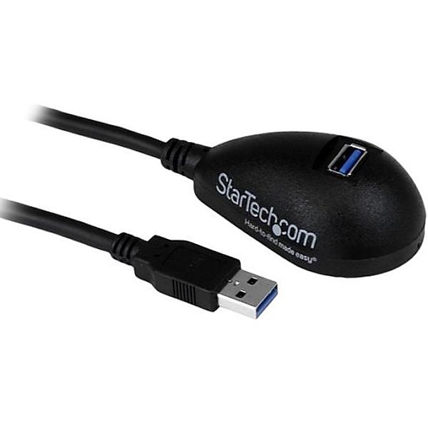 StarTech 5' Desktop SuperSpeed USB 3.0 Extension Cable, Black