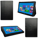 i-Blason SURFACE3-1F-BLK Slim Book Synthetic Leather Folio Case for 12" Microsoft Surface Pro 3 Tablet, Black