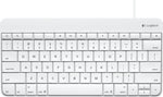 Logitech Lightning Connector Wired Keyboard For iPad, White (920-006341)