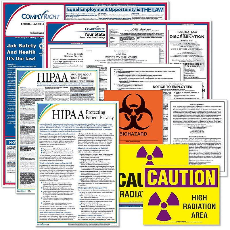 ComplyRight Federal & State Healthcare Public Health Poster Kit, CA - California (E50CAUPUBHLTH)
