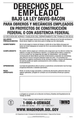 ComplyRight Davis Bacon Act Spanish Poster (E2200S)