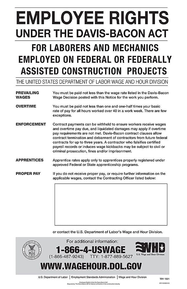 ComplyRight Davis-Bacon Act Poster (E2200)