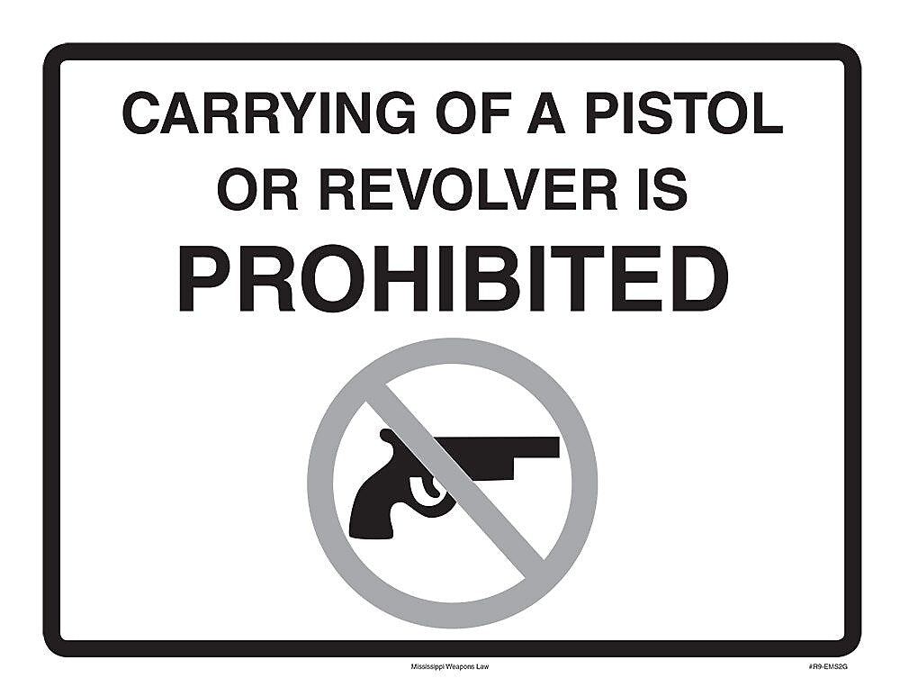 ComplyRight Mississippi Weapons Law Poster (EMS2G)