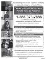 ComplyRight Alabama Human Trafficking Spanish Poster (EALHTS)