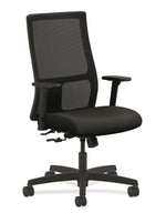 HON® Ignition® Mesh Mid-Back Office/Computer Chair, Adjustable Arms, Contourett Polyurethane Black