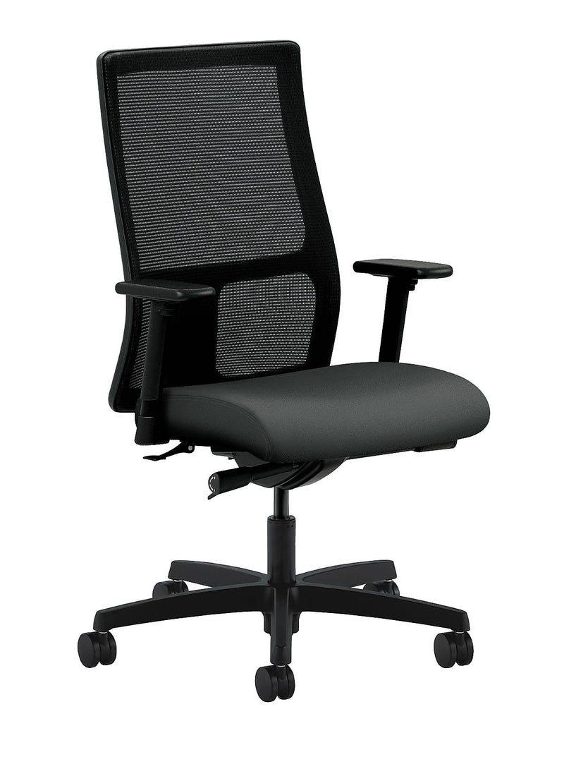 HON® Ignition® Mid-Back Office/Computer Chair, Arms, Iron Ore
