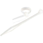 C2G® 11 1/2" Cable Tie, White, 100/Pack
