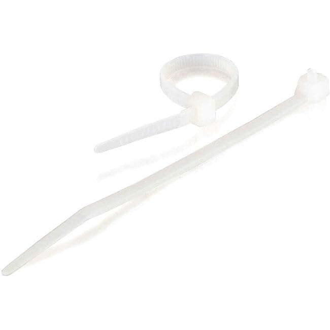C2G® 11 1/2" Cable Tie, White, 100/Pack