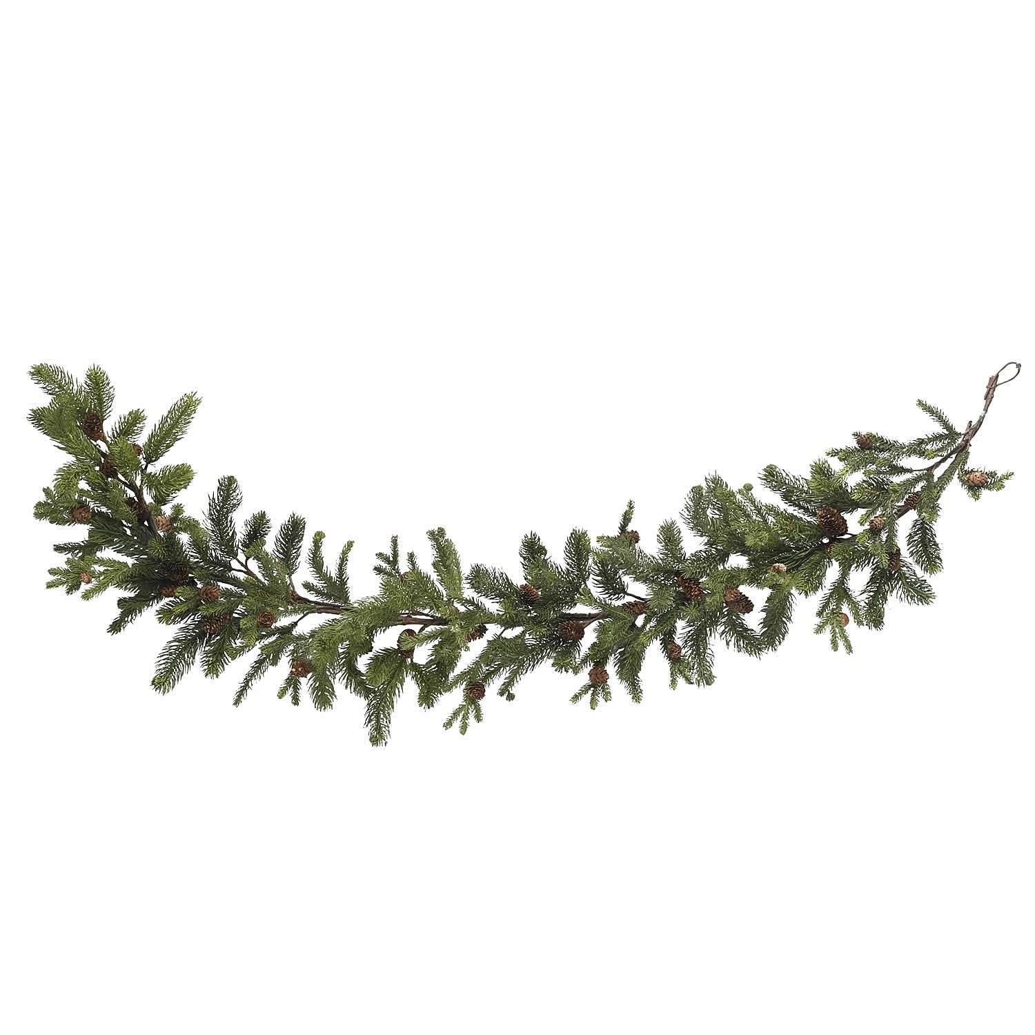 Nearly Natural 4918 60" Pine Pinecone Garland, Green
