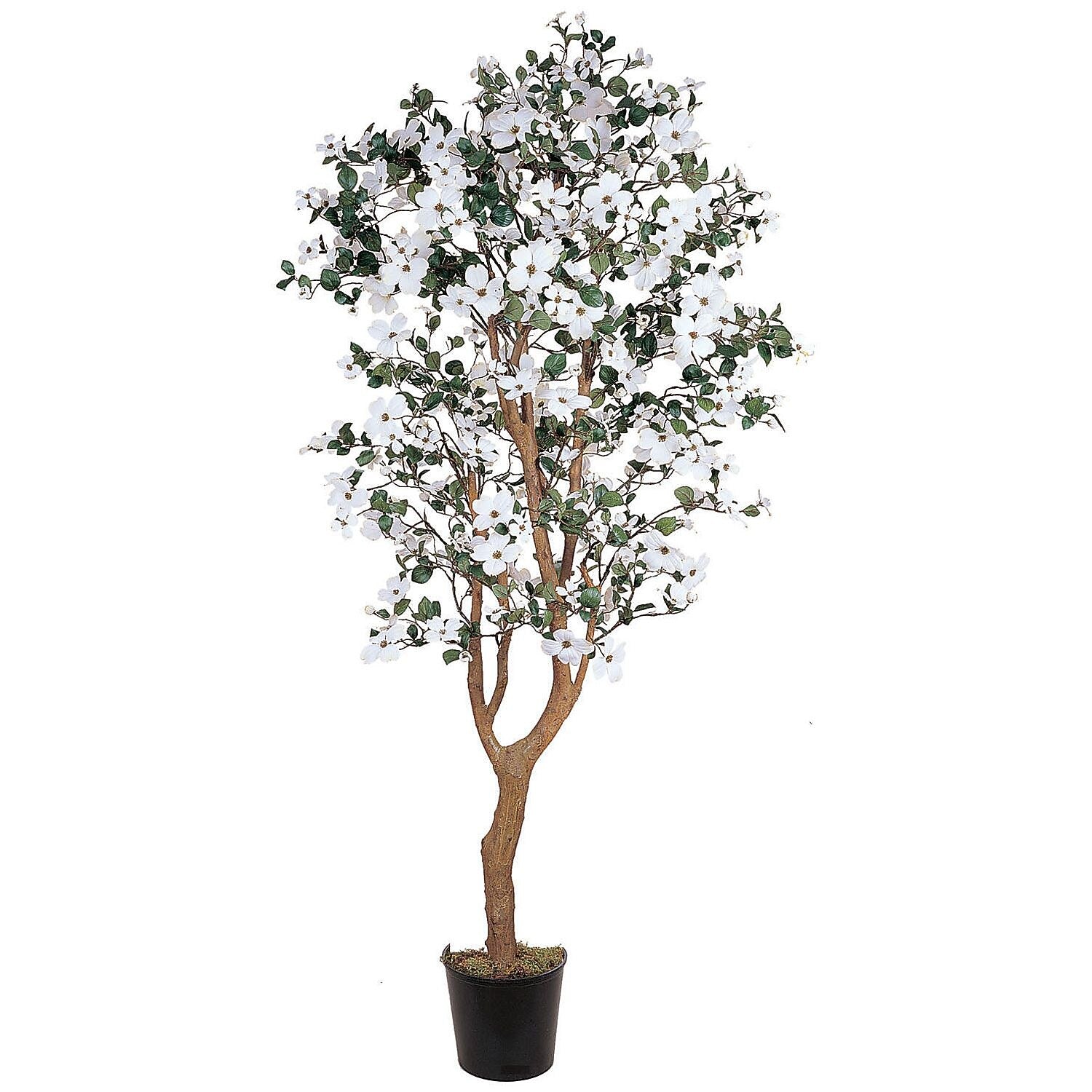 Nearly Natural 5019 5' Dogwood Silk Tree in Pot