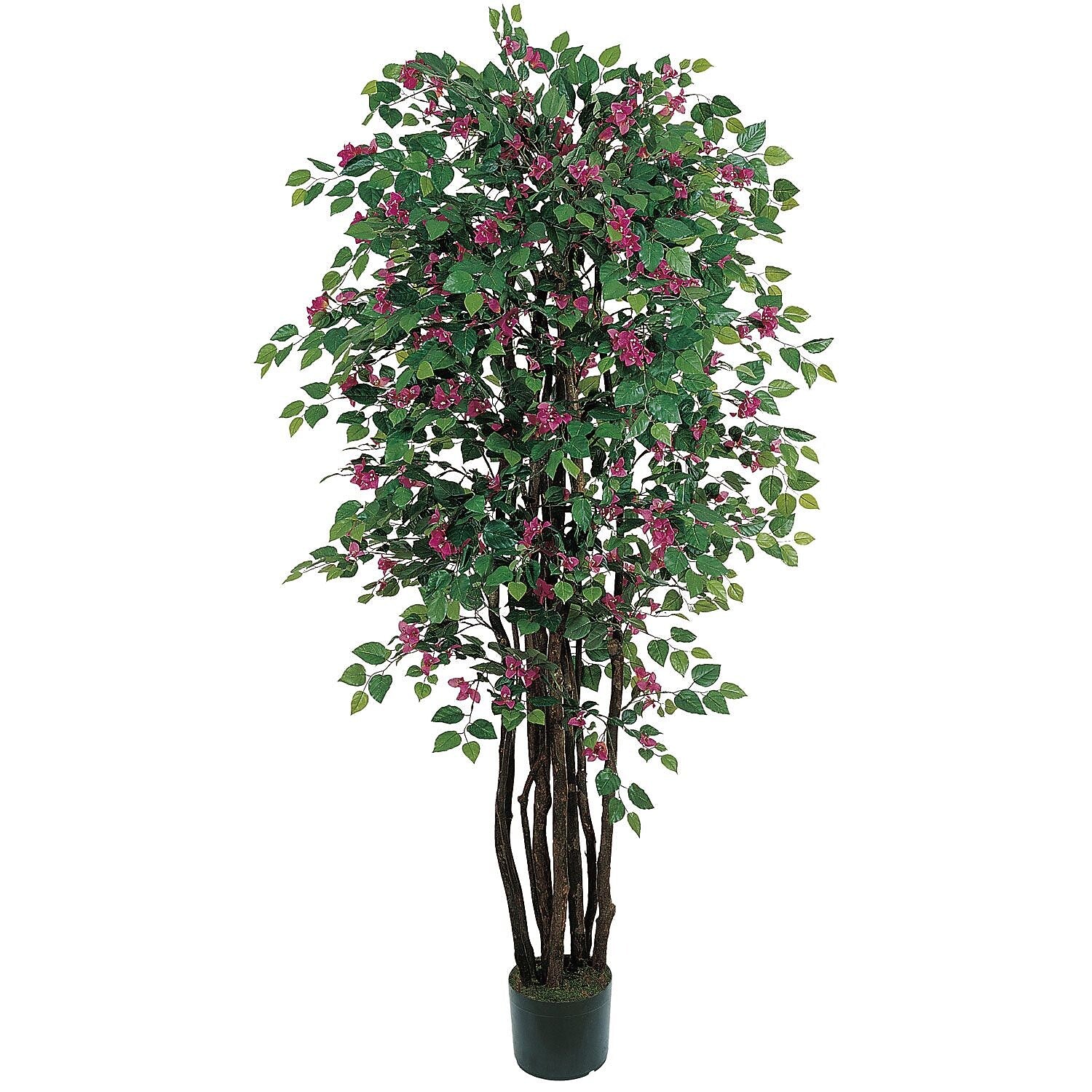 Nearly Natural 5021 6' Bougainvillea Silk Tree in Pot