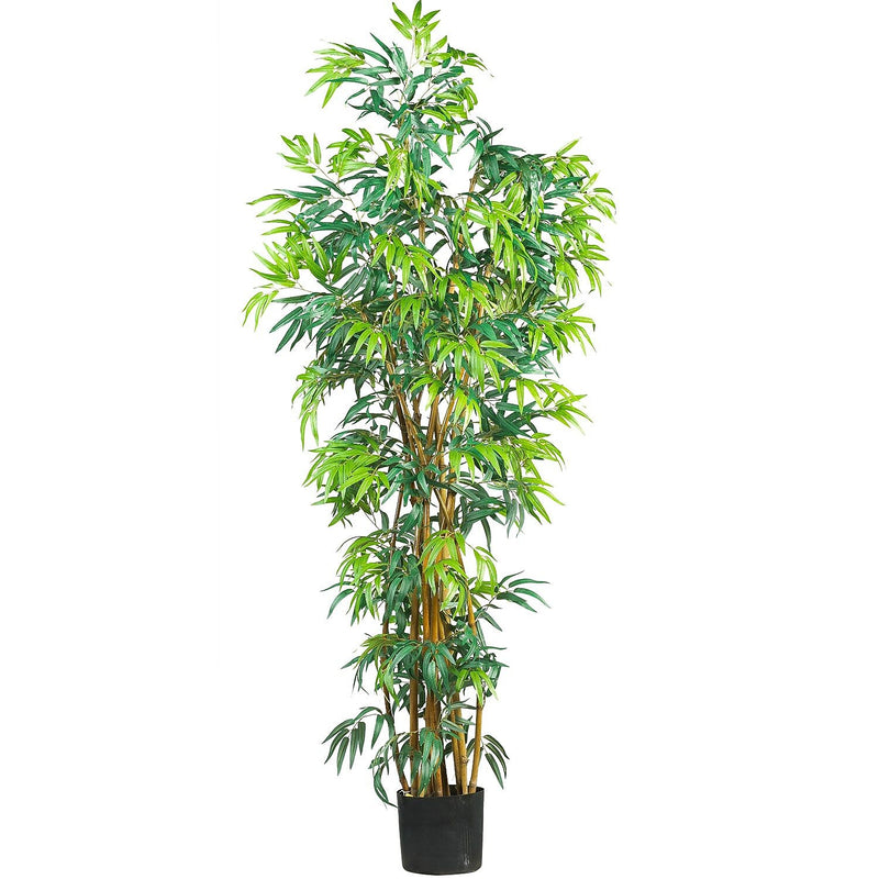 Nearly Natural 5188 6' Curved Bamboo Silk Tree in Pot