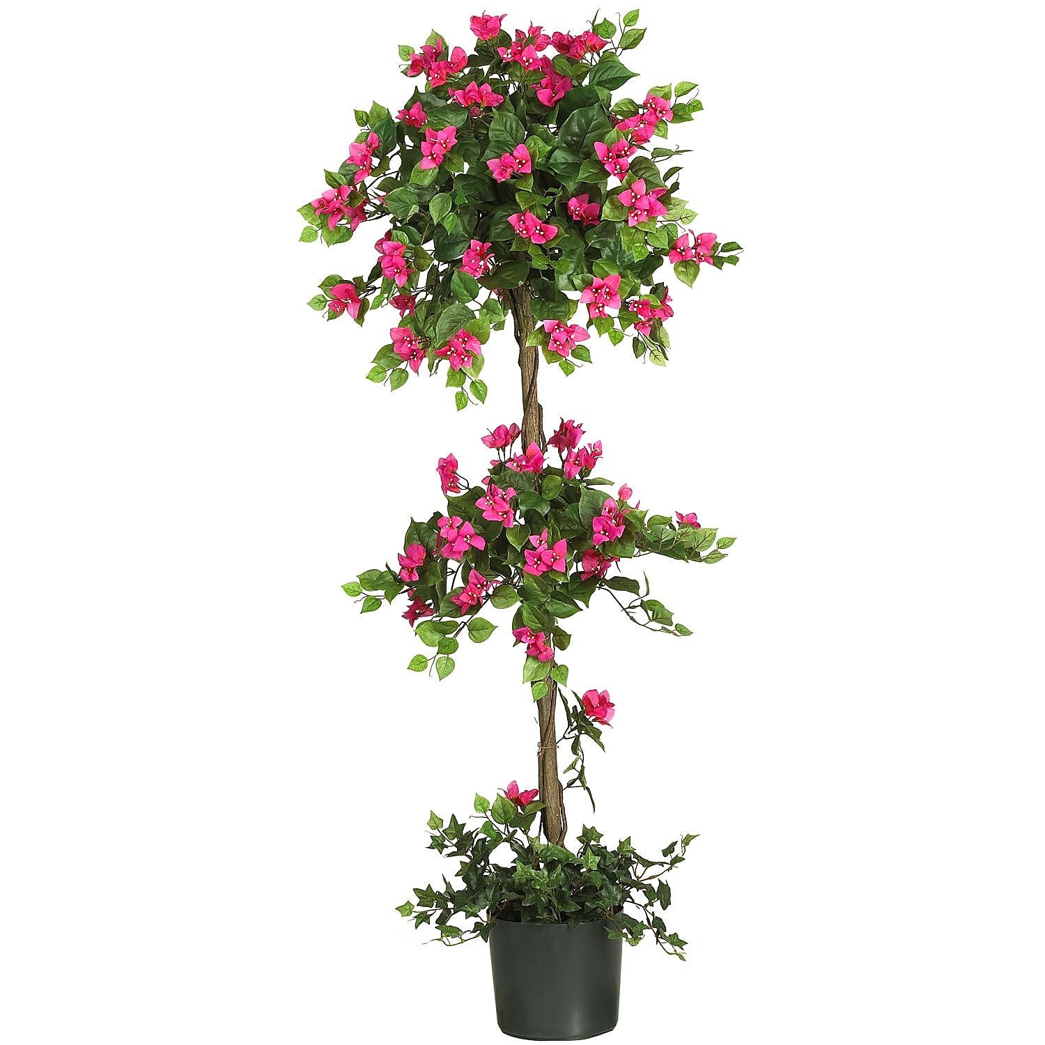 Nearly Natural 5228 5' Mini Bougainvillea Topiary Plant in Pot