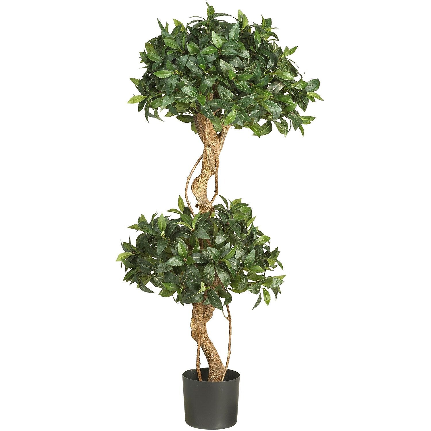 Nearly Natural 5233 4' Sweet Bay Topiary Tree in Pot