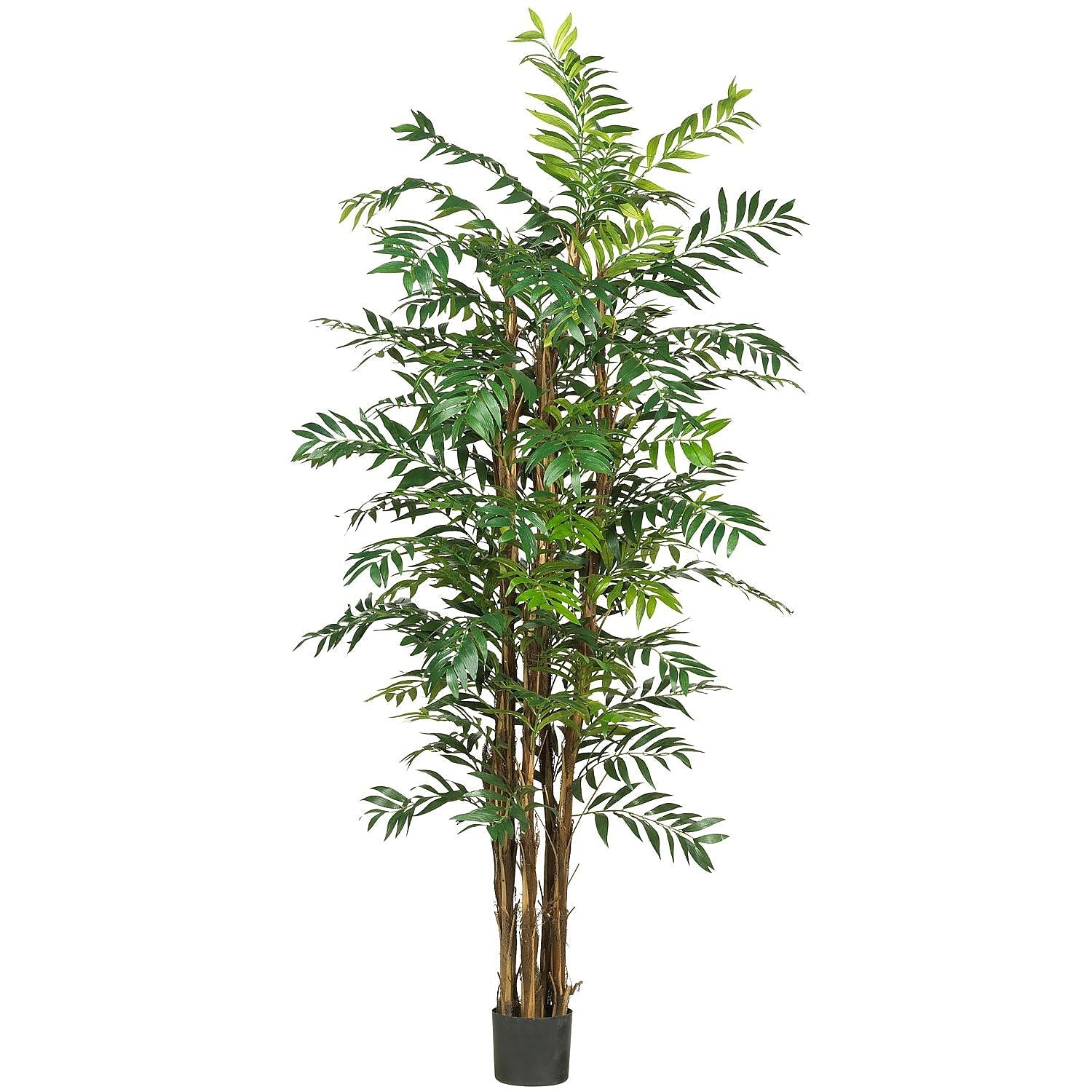 Nearly Natural 5250 7' Bamboo Palm Silk Tree in Pot