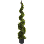 Nearly Natural 5325 5' Cypress Spiral Tree in Pot