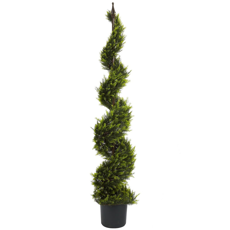 Nearly Natural 5325 5' Cypress Spiral Tree in Pot