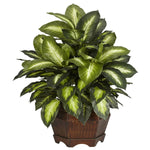 Nearly Natural 6639 Golden Dieffenbachia Plant in Pot