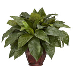 Nearly Natural 6659 Birds Nest Fern Silk Plant in Pot