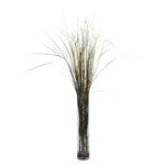 Nearly Natural 6699 Grass and Bamboo Silk Floor Plant in Decorative Vase