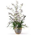 Nearly Natural 1005-WH Dancing Lady Floral Arrangements, White