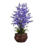 Nearly Natural 1207-PP Dancing Lady Floral Arrangements, Purple