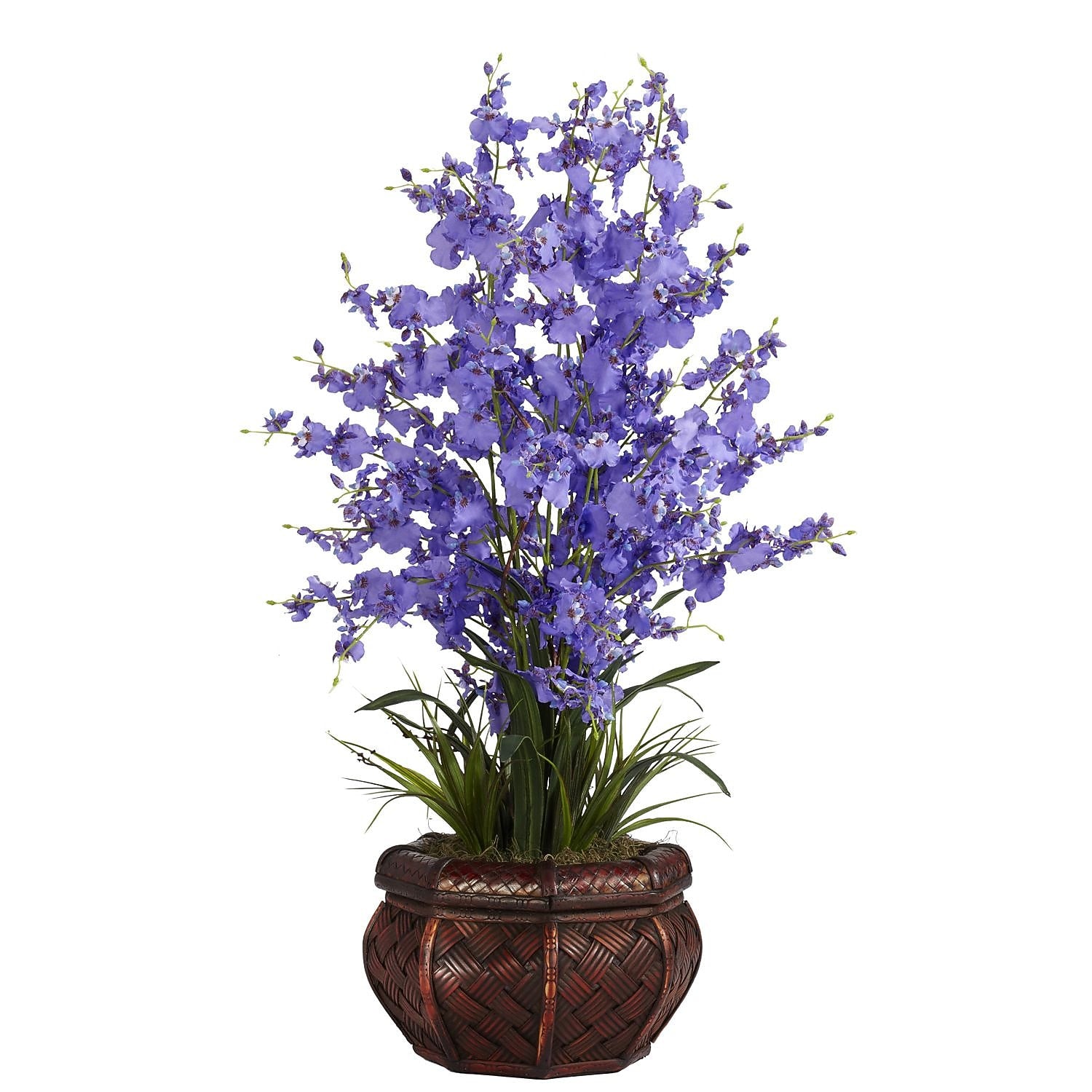 Nearly Natural 1207-PP Dancing Lady Floral Arrangements, Purple